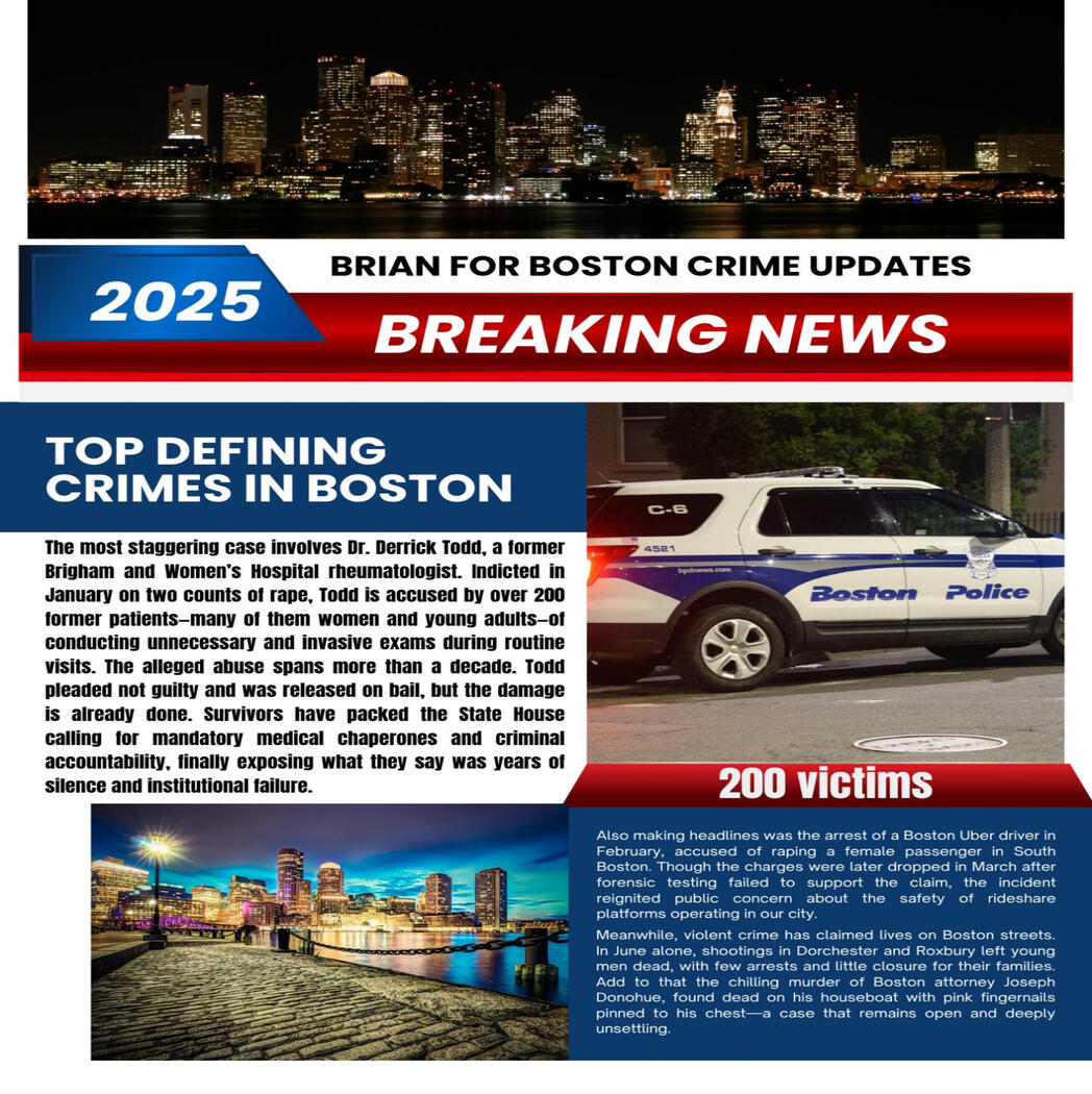 Boston 2025, Rape, Murder, and a City in Denial Boston in 2025 is being held hostage by a criminal undercurrent no one in power wants to confront.