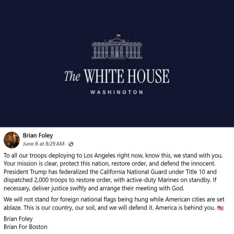 We will not stand for foreign national flags being hung while American cities are set ablaze. This is our country, our soil, and we will defend it.